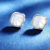 925 Sterling Silver Shell Stud Earrings test