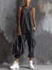 Full Size Casual Tank and Cargo Pants Set Plus Size test
