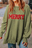 MERRY Side Slit Long Sleeve Sweatshirt test