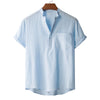 Men's Plus Size Textured Short Sleeve Blouse test