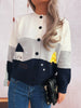 Color Block Button-Up Cardigan test