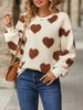 Fuzzy Heart Dropped Shoulder Sweatshirt test