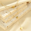 18K Gold-Plated Double Layered Geometric Necklace test