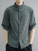 Men's Plus Size Button Up Roll-Up Sleeve Shirt test