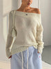Ribbed Knit Boat Neck Sweater test