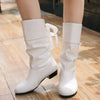 Round Toe Block Heels Boots test