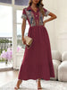 Printed Button-Front Maxi Dress test