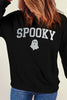SPOOKY Round Neck Long Sleeve Sweatshirt test