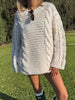 Chunky Cable-Knit Sweater test