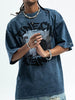 Men's Graphic Round Neck Short Sleeve T-Shirt test