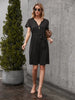 Ivy Lane Tied Notched Short Sleeve Dress test