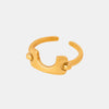 18K Gold-Plated Irregular Open Ring test