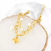 18K Gold-Plated Heart Charm Bracelet test