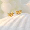 18K Gold-Plated Bow Earrings test