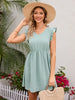 Swiss Dot Ruffled V-Neck Dress test