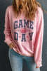 GAME DAY Round Neck Long Sleeve Sweatshirt test