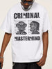 Men's Criminal Mastermind Graphic Oversized T-Shirt test