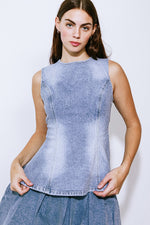 BE THE BRIGHTEST DENIM TOP