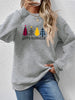 Round Neck Graphic Long Sleeve Sweatshirt test