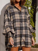 Oversized Plaid Button Up Shirt test