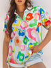Printed Short Sleeve Blouse test
