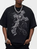 Men's Skull Cross Graphic Oversized T-Shirt test