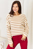Double Take Striped Boat Neck Sweater test