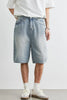 Men's Plus Size Relaxed Fit Wash Denim Shorts test