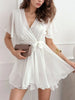 Surplice Flutter Sleeve Mini Dress test