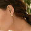 925 Sterling Silver Moissanite Huggie Earrings test