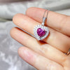 1 Carat 925 Sterling Silver Moissanite Necklace test