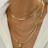 18K Gold-Plated Stainless Steel Multi-Layer Necklace test