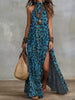 Leopard Print Sleeveless Maxi Dress with Side Slit test