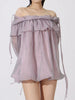 Ruffled Off-Shoulder Flounce Sleeve Blouse test