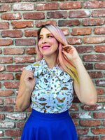 Royal Blue Skater Skirt