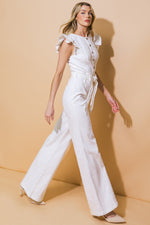 HEADING UPTOWN TWILL JUMPSUIT