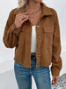 Perfee Collared Neck Button Front Jacket with Pockets test