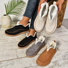 Round Toe Plush Lined Shoes test