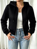 Hooded Zip-Up Texture Jacket test