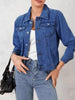 Button Up Long Sleeve Denim Jacket test