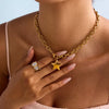 18K Gold-Plated Star Necklace test