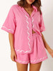 Button Up Half Sleeve Top and Shorts Set test