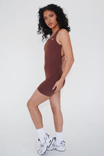 I Am Enough Chocolate Stretch Bodysuit