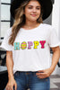Plus Size Round Neck Short Sleeve T-Shirt test