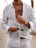 Men's Full Size Button Up Long Sleeve Shirt Plus Size test