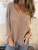 Full Size Casual V-Neck Knit Sweater Plus Size test