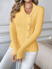Asymmetrical Ribbed Button Up Cardigan test
