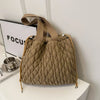 Drawstring Bubble Texture Tote Bag test