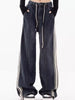 Full Size High-Waisted Wide-Leg Washed Jeans with Contrast Side Stripes Plus Size test