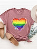 Heart Graphic Round Neck Short Sleeve T-Shirt test